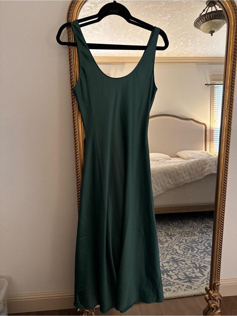 H&M Dark Green Maxi Slip Dress
